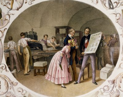 Indretning af trykkeri af Carl and Geiger Peter Johann Nepomuk Kunz
