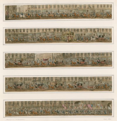 Overborgmesterens parade, omkring 1824 af Carl Georg Adolph Hasenpflug