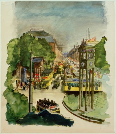 Carl Grossberg, Potsdamer Platz af Carl Grossberg