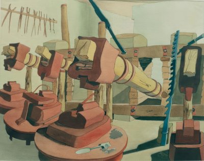 Hinterstein smedje (nær Hindelang) af Carl Grossberg