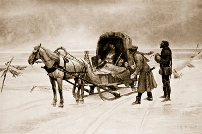 Sten Stures død ved Malar søen, 1520 af Carl Gustaf Hellqvist
