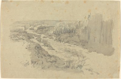 En sti gennem marker nær Leipzig af Carl Gustav Carus