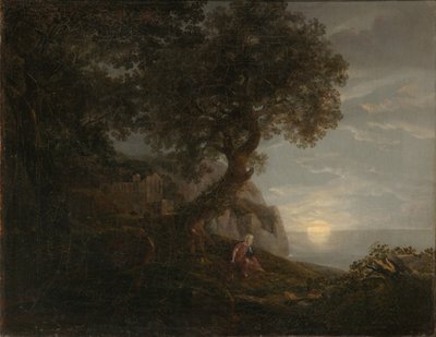 Måneopgang af Carl Gustav Carus
