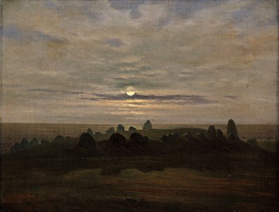 Stenalderhøjborg ved Nobbin, øen Rügen af Carl Gustav Carus