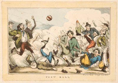Fodbold i Londons gader, 1820 af Carl H. Heath