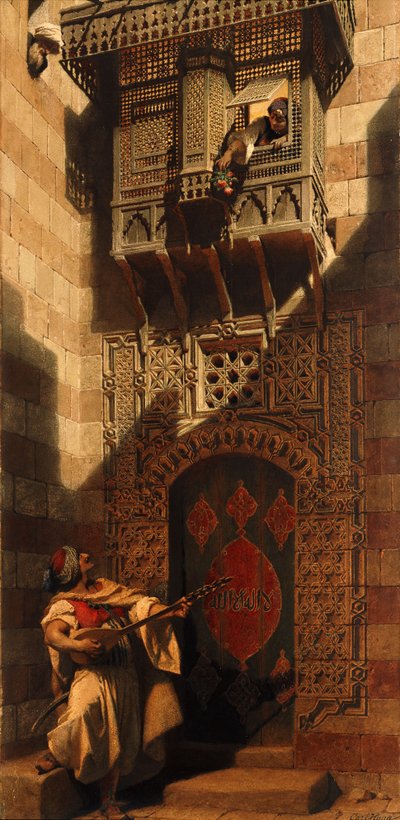 En Serenade i Kairo; En Serenata i Kairo, 1893 af Carl Haag