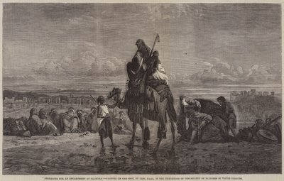Forberedelse til en lejr ved Palmyra af Carl Haag