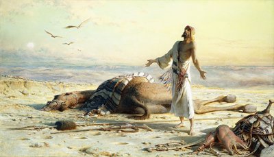 Forlis i ørkenen, 1886 af Carl Haag