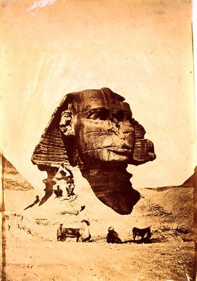 Sphinx ved Giza (foto) af Carl Haag