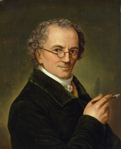 Kunstneren Friedrich Carl Groger (1766-1838) 1828 af Carl Heinrich Adolph Grimm