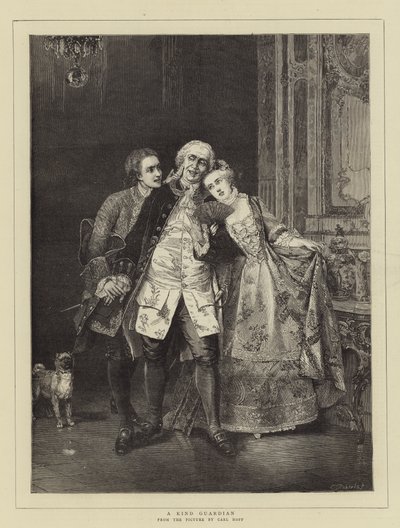 En venlig vogter af Carl Heinrich Hoff