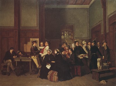 Tredjeklasses venteværelse II, ca. 1865 af Carl Hendrik d Unker