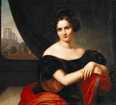 Tysk: Portræt af fru Gedike Portræt af fru Gedicke af Carl Joseph Begas