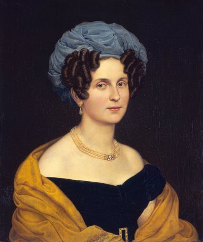 Tysk: Portræt af kammersangerinden Karoline Seidler-Wranitzky af Carl Joseph Begas