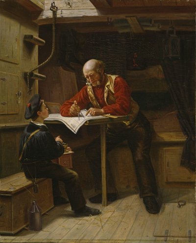 Den unge sømand (olie på lærred) af Carl Julius Lorck