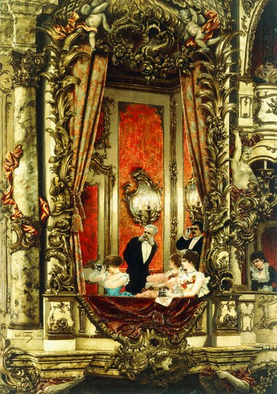Franz Josef ved Operaen, 1883 af Carl Kahler