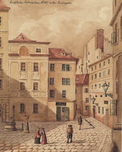 Knaffelsche Foundation House på Jacobergasse nr. 807 i Wien af Carl L. Wiesböck