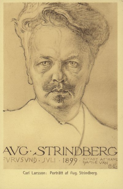 August Strindberg (1849-1912), svensk dramatiker, romanforfatter, digter og kunstner, 1899 af Carl Larsson