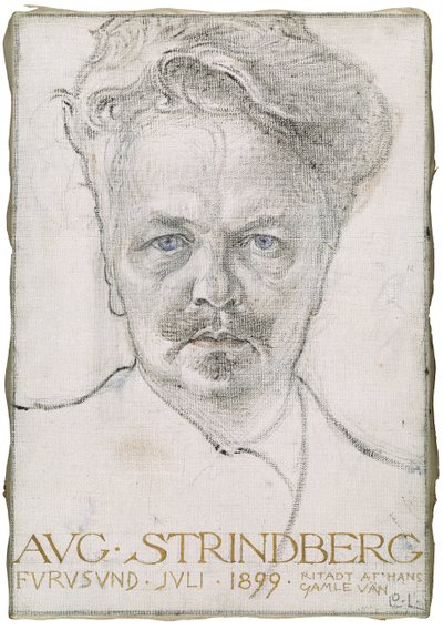 August Strindberg, 1899 af Carl Larsson
