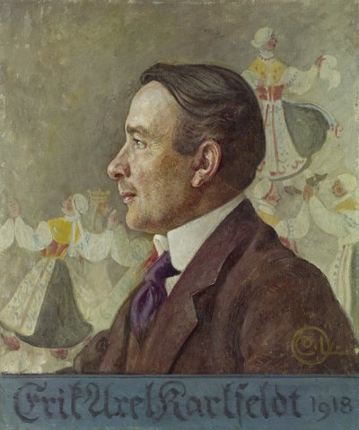 Erik Axel Karlfeldt, 1918 af Carl Larsson
