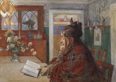 Karin Reading af Carl Larsson