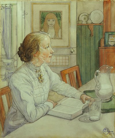 Min ældste datter, 1904 af Carl Larsson