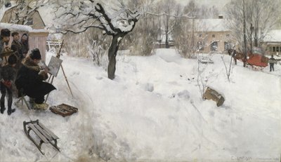 Friluftsmaler af Carl Larsson