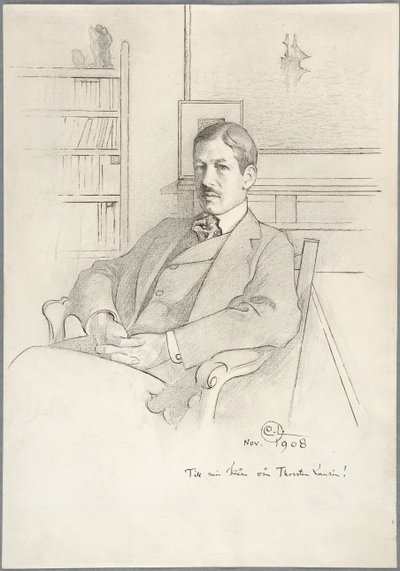 Portræt af Thorsten Laurin af Carl Larsson