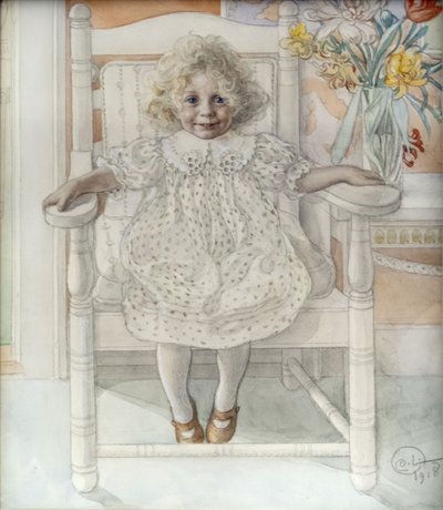 Portræt af Inga-Maria Thiel af Carl Larsson