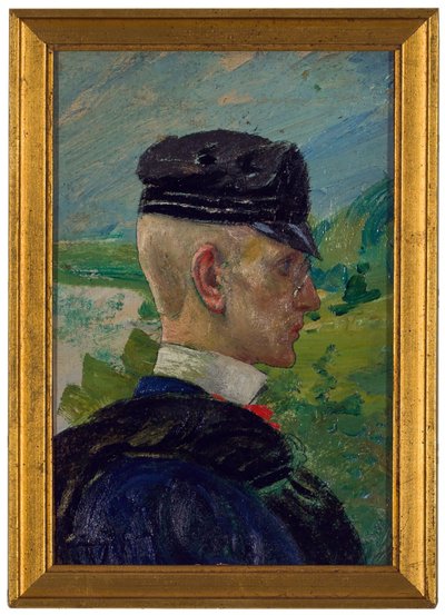 Portræt af en dreng. Studie til morgenbønner af Carl Larsson