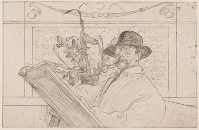 Selvportræt af Carl Larsson