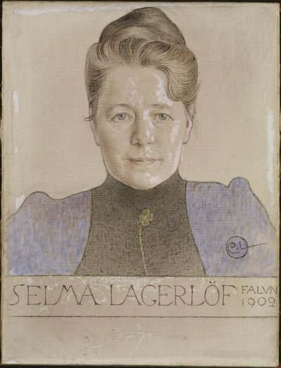 Forfatteren Selma Lagerlöf af Carl Larsson