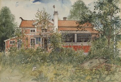 The Cottage, fra A Home-serien, ca. 1895 (wc på papir) af Carl Larsson
