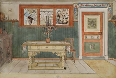 The Dining Room, fra A Home-serien, ca. 1895 (wc på papir) af Carl Larsson