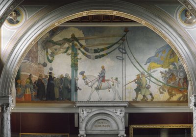 Kong Gustav Vasas af Sveriges indtog i Stockholm, 1523 af Carl Larsson