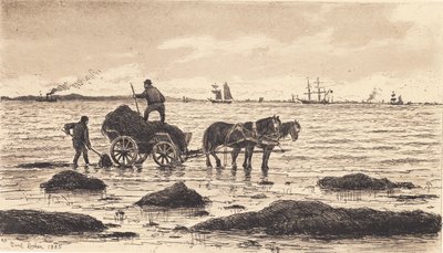 Bønder kører tang af Carl Locher