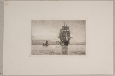 Danish: Stille aften i Nordsøen af Carl Locher