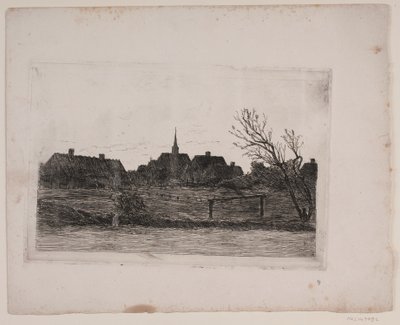 Hornbæk kirke, sommeraften af Carl Locher