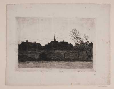 Hornbæk kirke, sommeraften af Carl Locher