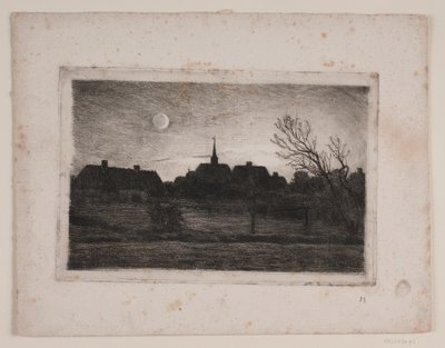 Hornbæk kirke, sommeraften af Carl Locher