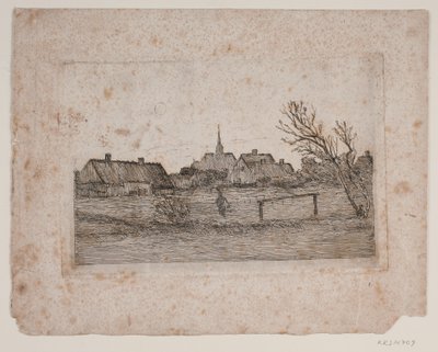 Hornbæk kirke, sommeraften af Carl Locher