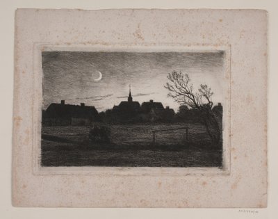 Hornbæk kirke, sommeraften af Carl Locher