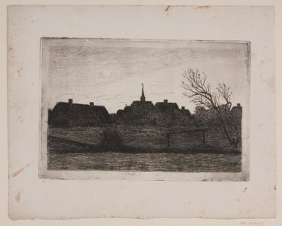 Hornbæk kirke, sommeraften af Carl Locher