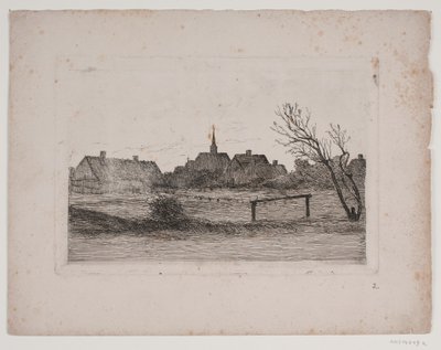 Hornbæk kirke, sommeraften af Carl Locher