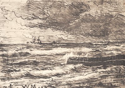 Storm ved Tisvilde af Carl Locher