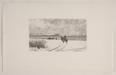 Vinterdag ved Hornbæk af Carl Locher
