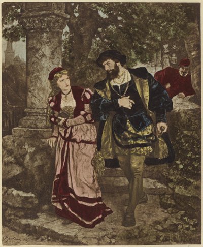 Faust og Margaret af Carl Ludwig Friedrich Becker