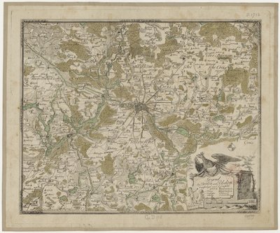 Region nær Berlin og Potsdam (kol.) - Oesfeld 1778 af Carl Ludwig von Oesfeld