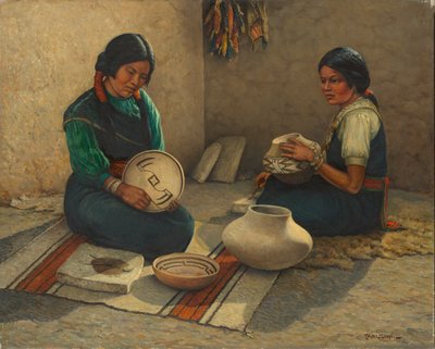 Hopi keramikmalere af Carl Moon