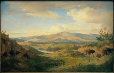 C. Morgenstern, udsigt over Cervara-grotterne ... af Carl Morgenstern